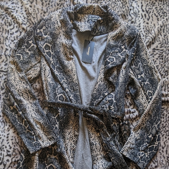 NWT snake print trench jacket - Picture 2 of 9